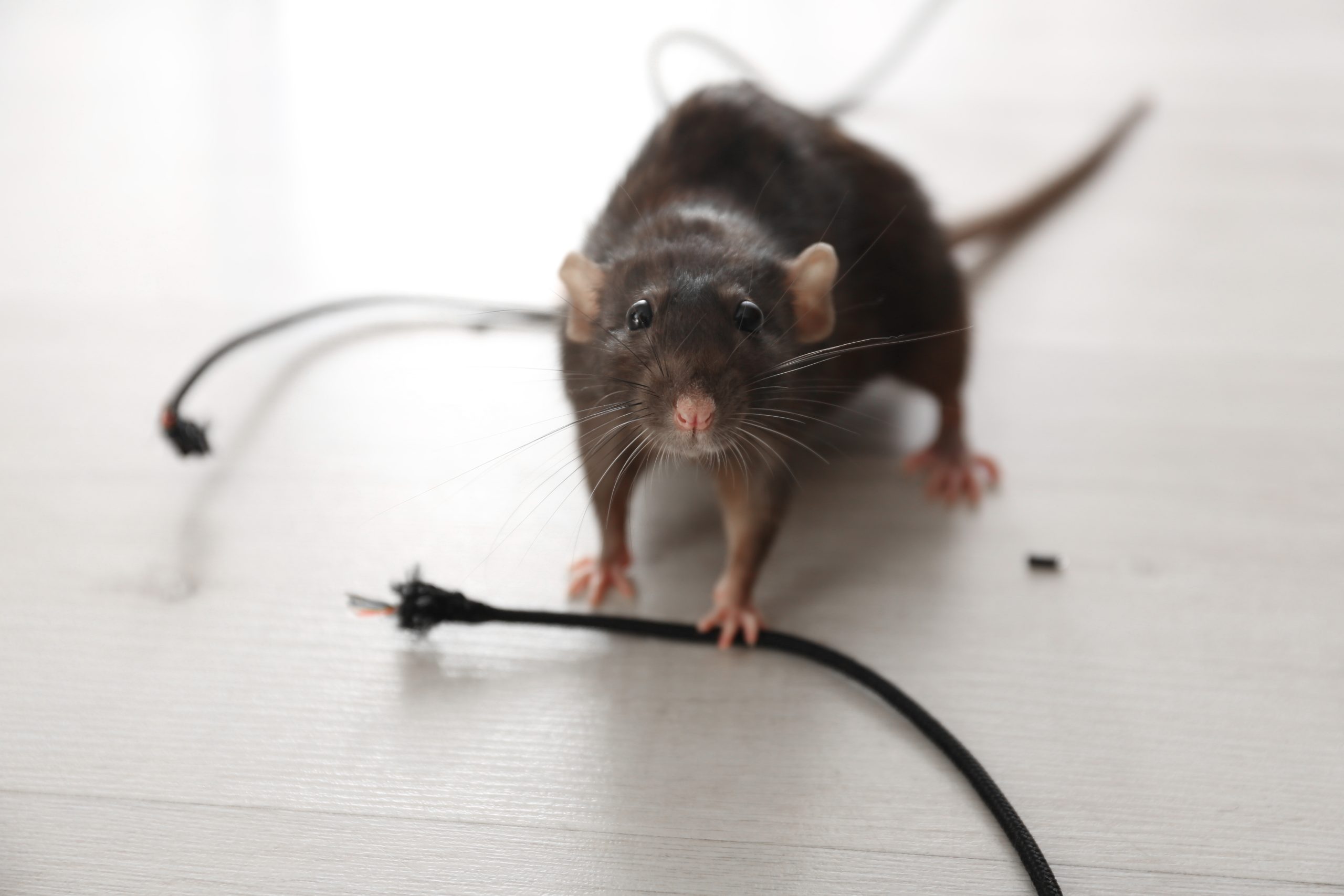 rats chewing wires